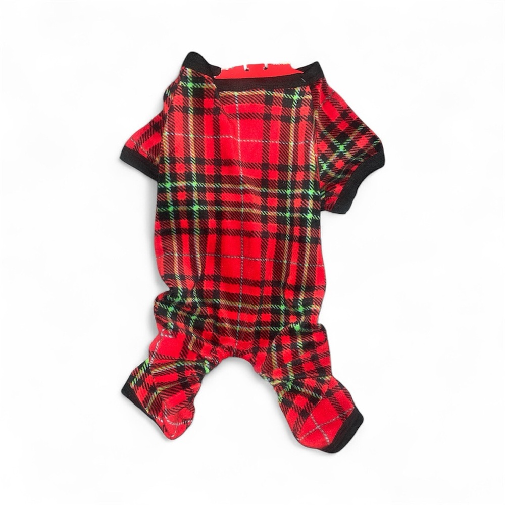 Wondershop Red and Black Plaid Dog Onesie